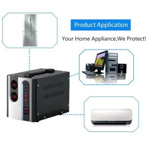 Icona 5000W Voltage Regulator with Transformer – Step Up/Down 110/120V to 220/240V or 220/240V to 110/120V, Automatic Voltage Stabilizer, ICOPOWER Technology