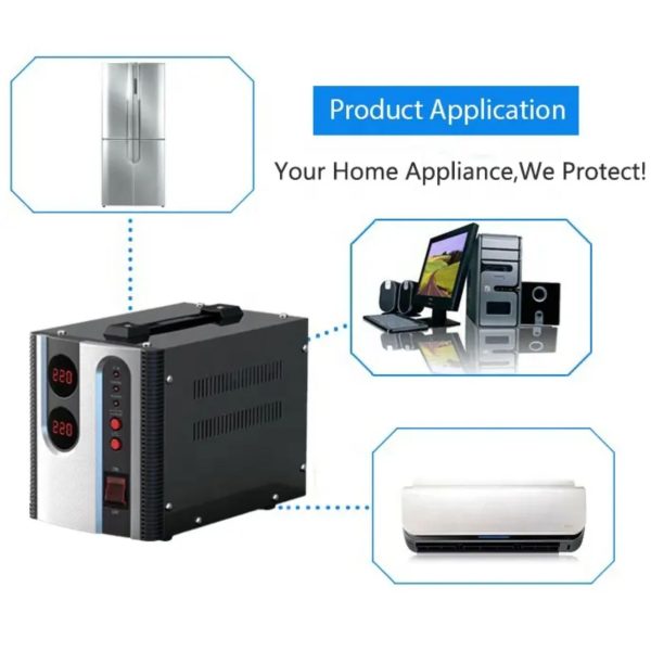 Icona 5000W Voltage Regulator with Transformer – Step Up/Down 110/120V to 220/240V or 220/240V to 110/120V, Automatic Voltage Stabilizer, ICOPOWER Technology