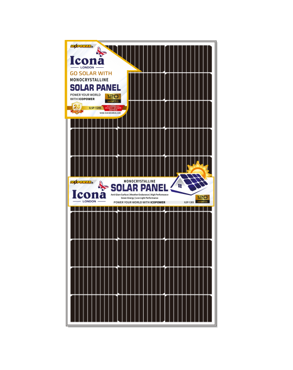 Icona London 120W Monocrystalline Solar Panel | Efficient & Durable
